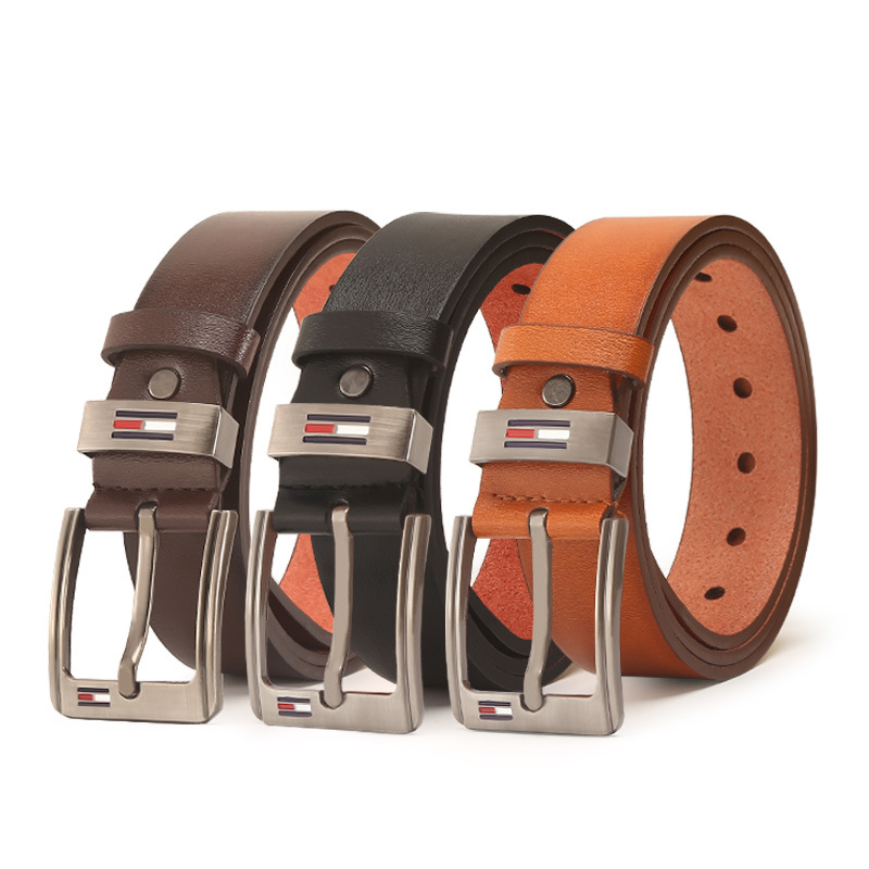 Men's Leather Belts 2PCS