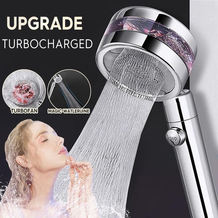 360° Rotating High Pressure Water Saving Spray Turbo Shower Head