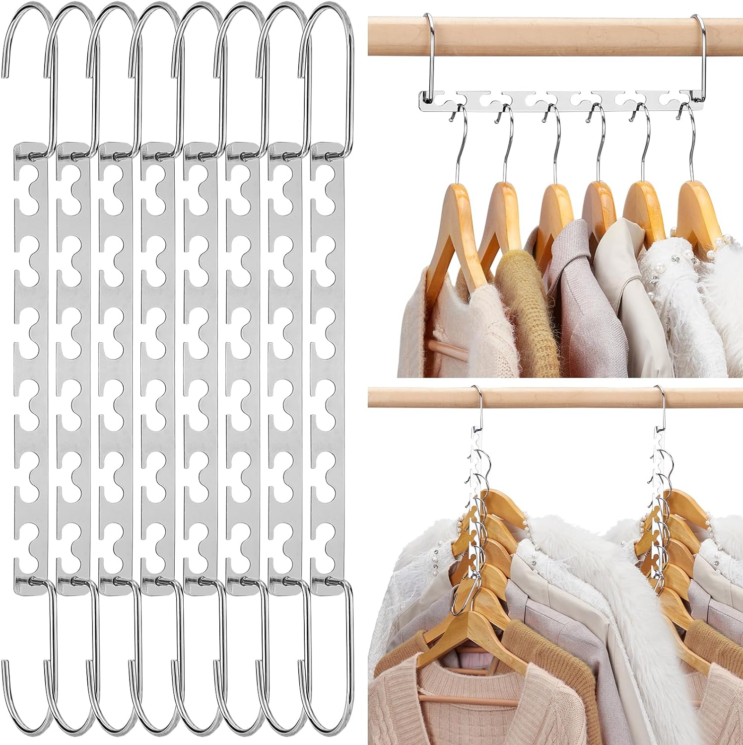 Space-saving Magic Clothes Hanger