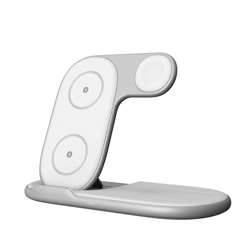 Fast charge foldable 3 in 1 phone wireless charger