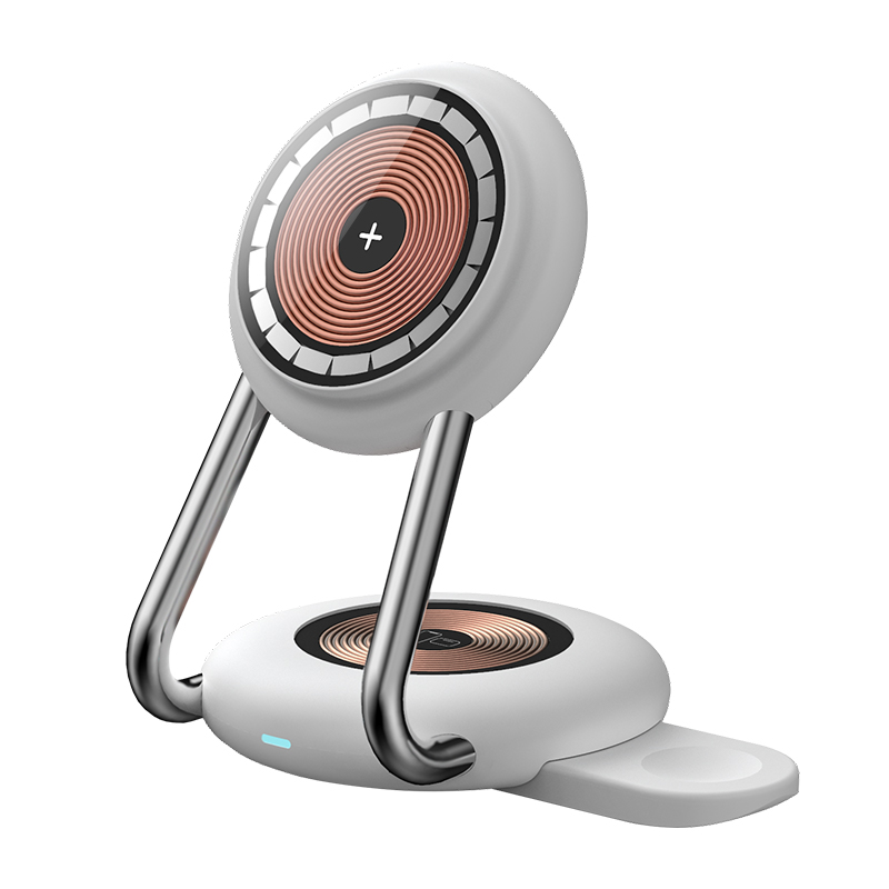 Fast charge magnetic 3 in 1 phone wireless charger