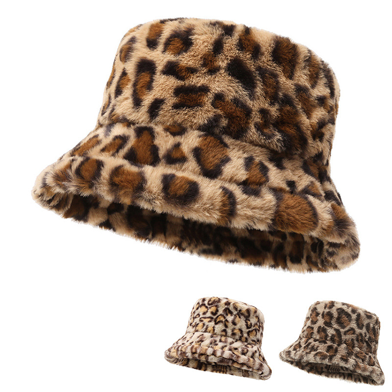 Women's Leopard Windproof Hat 