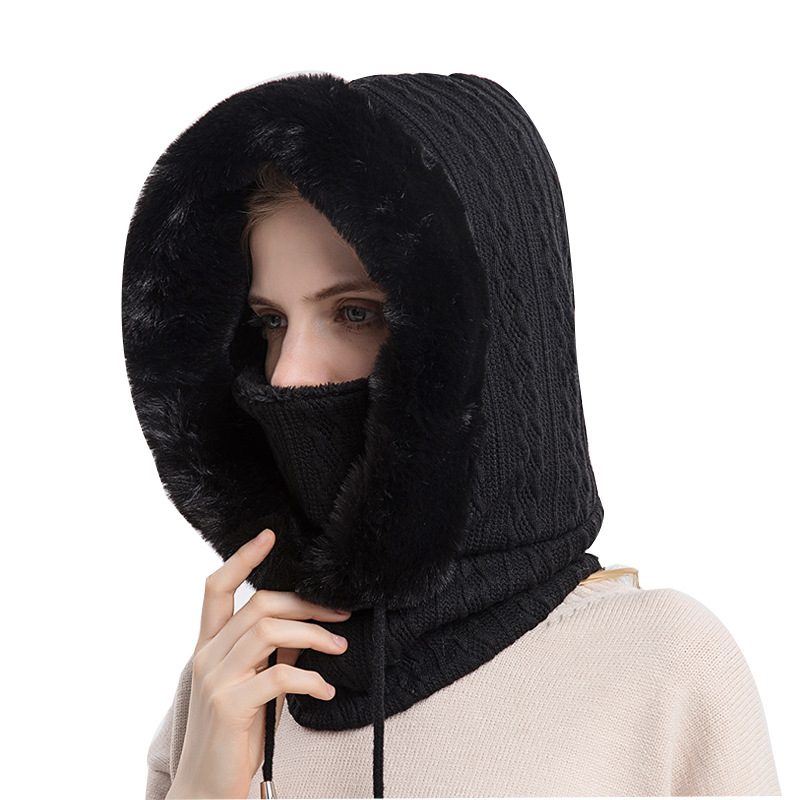 Winter Outdoor Unisex Warm Fleece Neck Gaiter & Full Face Mask, Windproof Ski Hat For Cycling