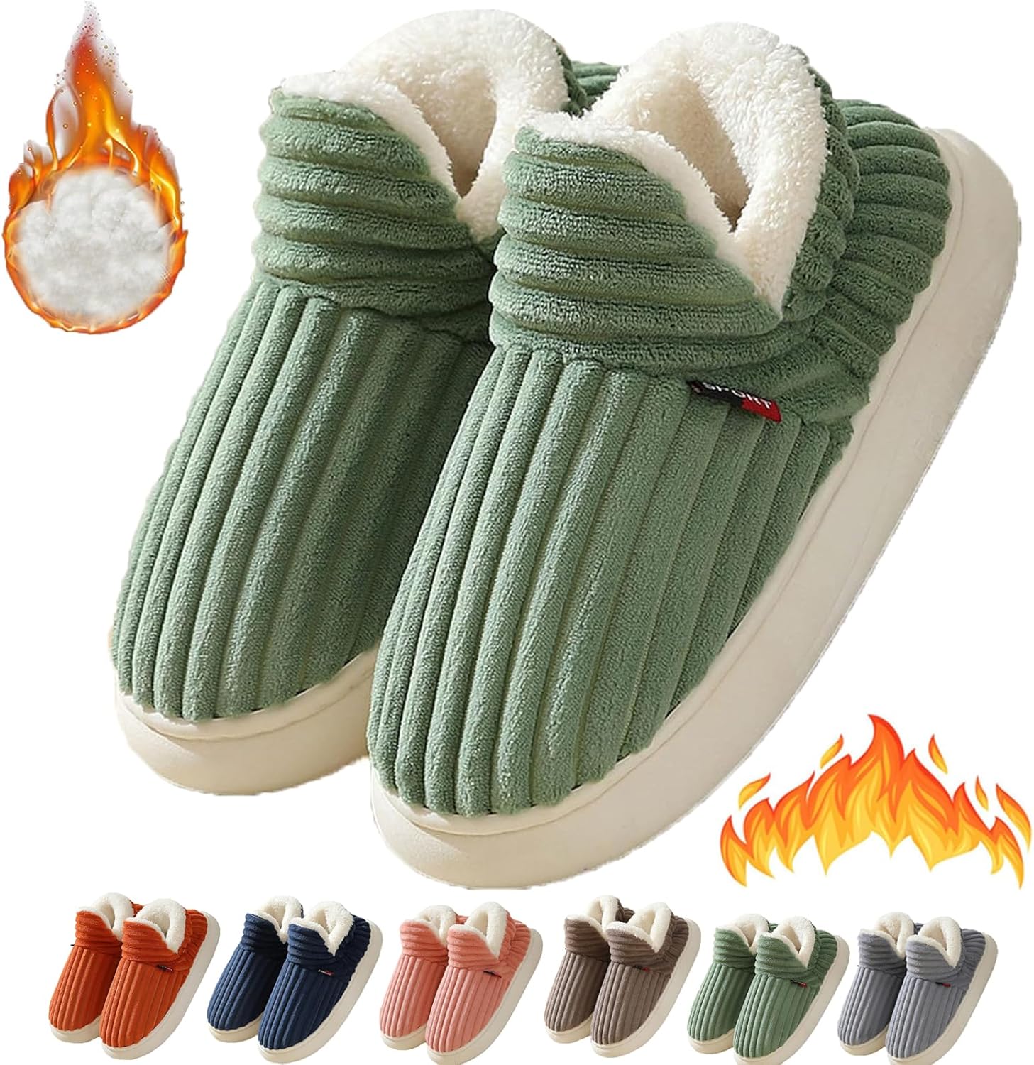 Winter Cozy Warm Slipper Booties Stylish Plush Slippers