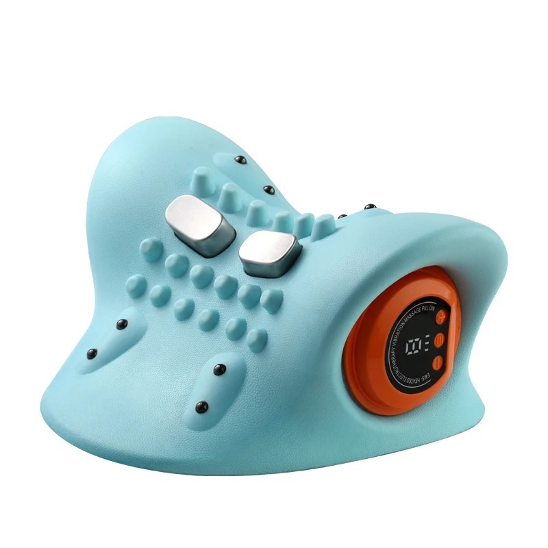 USB-C Rechargeable Neck Therapy  Neck Massager, Neclune 4-in-1 Massager Electric Shoulder Relaxer Pillow, 3 Modes - Heat/Vibration/Deep Tissue, Pain Relief Deep Tissue