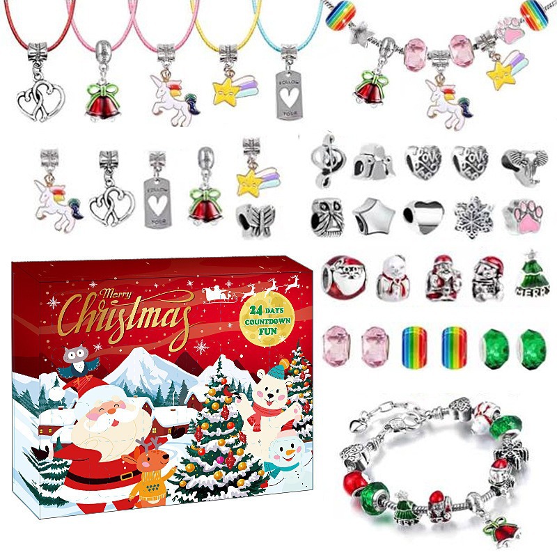 2025 Christmas Advent Calendar DIY Jewelry Bracelets for Girls