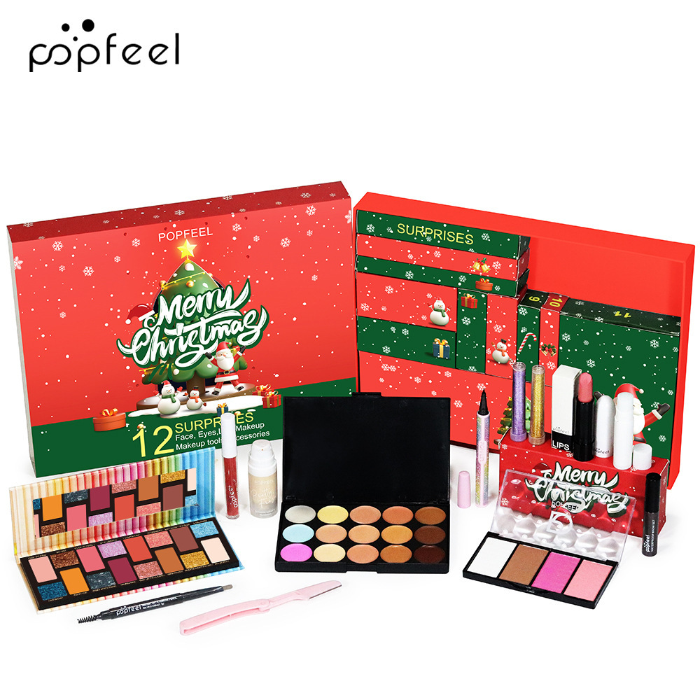 12 Days Christmas Countdown Make up Advent Calendar Gift Set