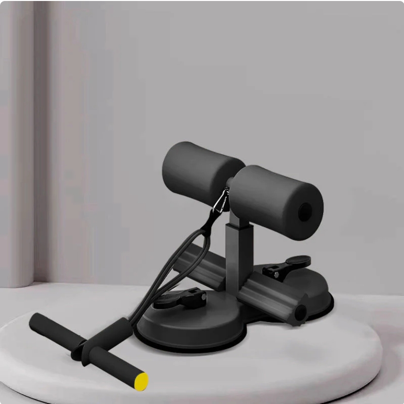 Multi-Functional Adjustable Ab Trainer Equipment with Double Suction Cups and Resistance Bands, Muscles Full Body Training