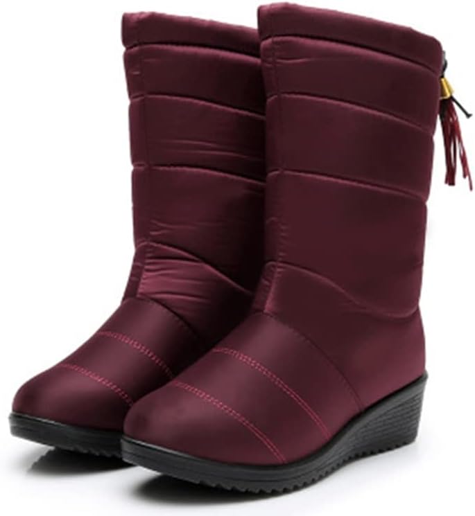 Women's Winter Warm Mid-Calf Snow Boots 