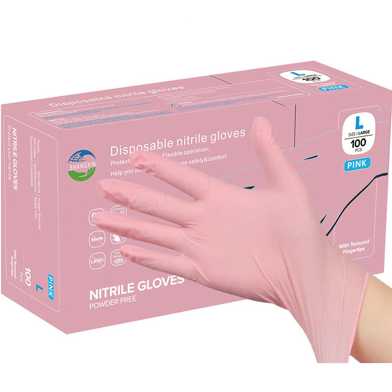 100PCS Disposable Nitrile Gloves, Waterproof, Latex-Free, Powder-Free, Durable, for Household and Kitchen Cleaning