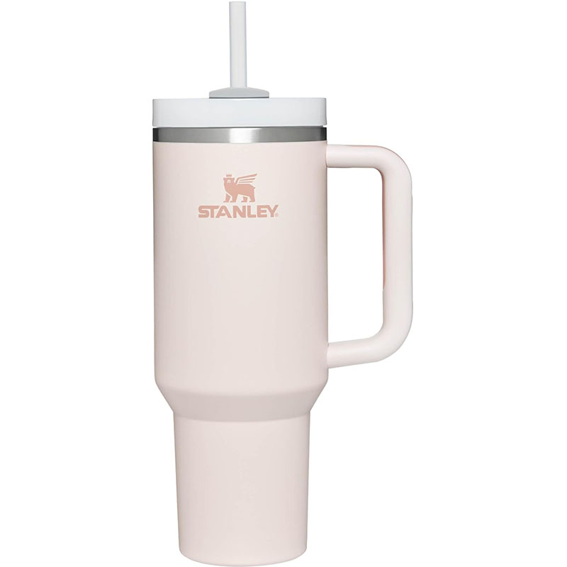 Stanley Cup with straw, handle and lid - Dishwasher safe - Travel mug for cold drinks