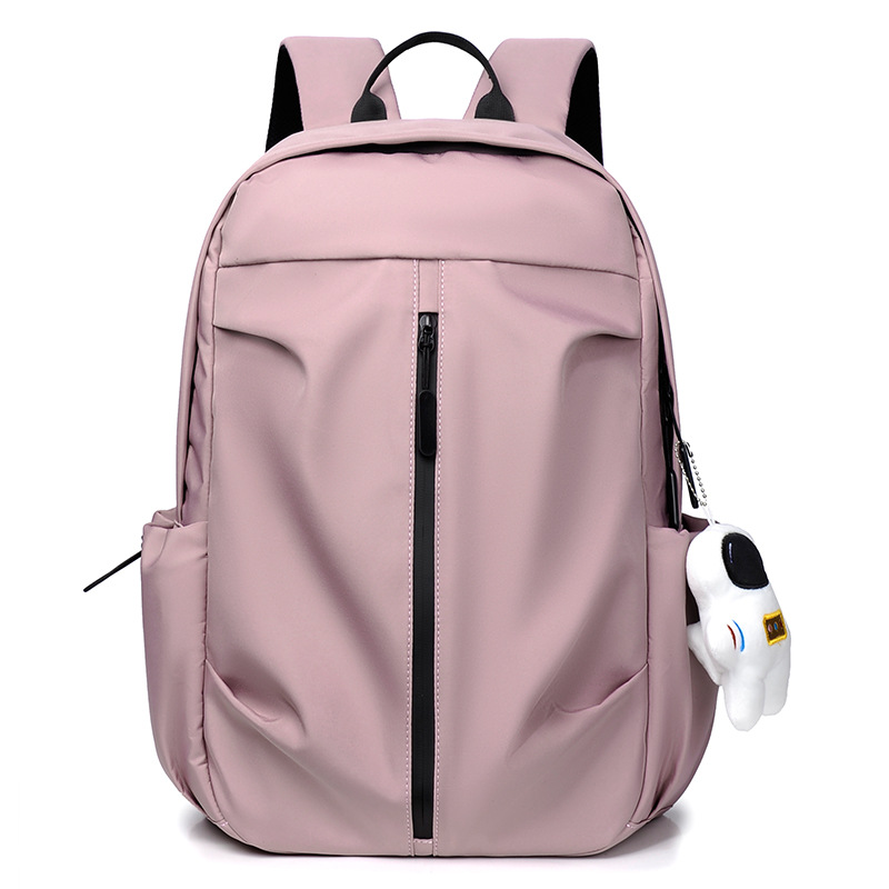 Casual Student School Bags Women Men Large Capacity Waterproof Travel Backpack Solid Color Teenager Laptop Rucksack