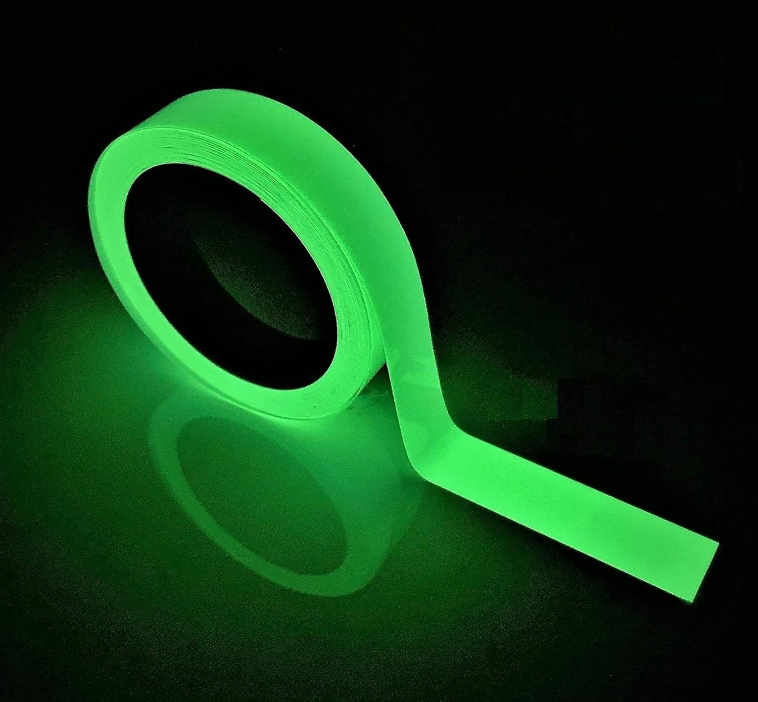 Glow in The Dark Tape，Luminous Photoluminescent/Luminescent Emergency Roll Safety Egress Markers Stairs, Walls, Steps, Exit Sign