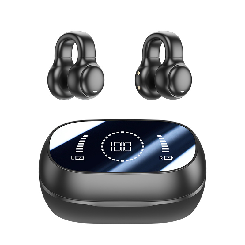 Wireless Bluetooth Headset 5.3 In Ear LED Display Power Noise Reduction Low Delay High-definition Call Office and Sports, Birthday Gifts