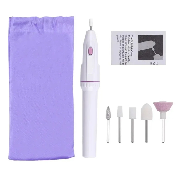 Professional 5-in-1 Electric Nail Drill Kit for Manicure and Pedicure, Grinding, Polishing, and Nail Art Sanding File Pen Tools Machine