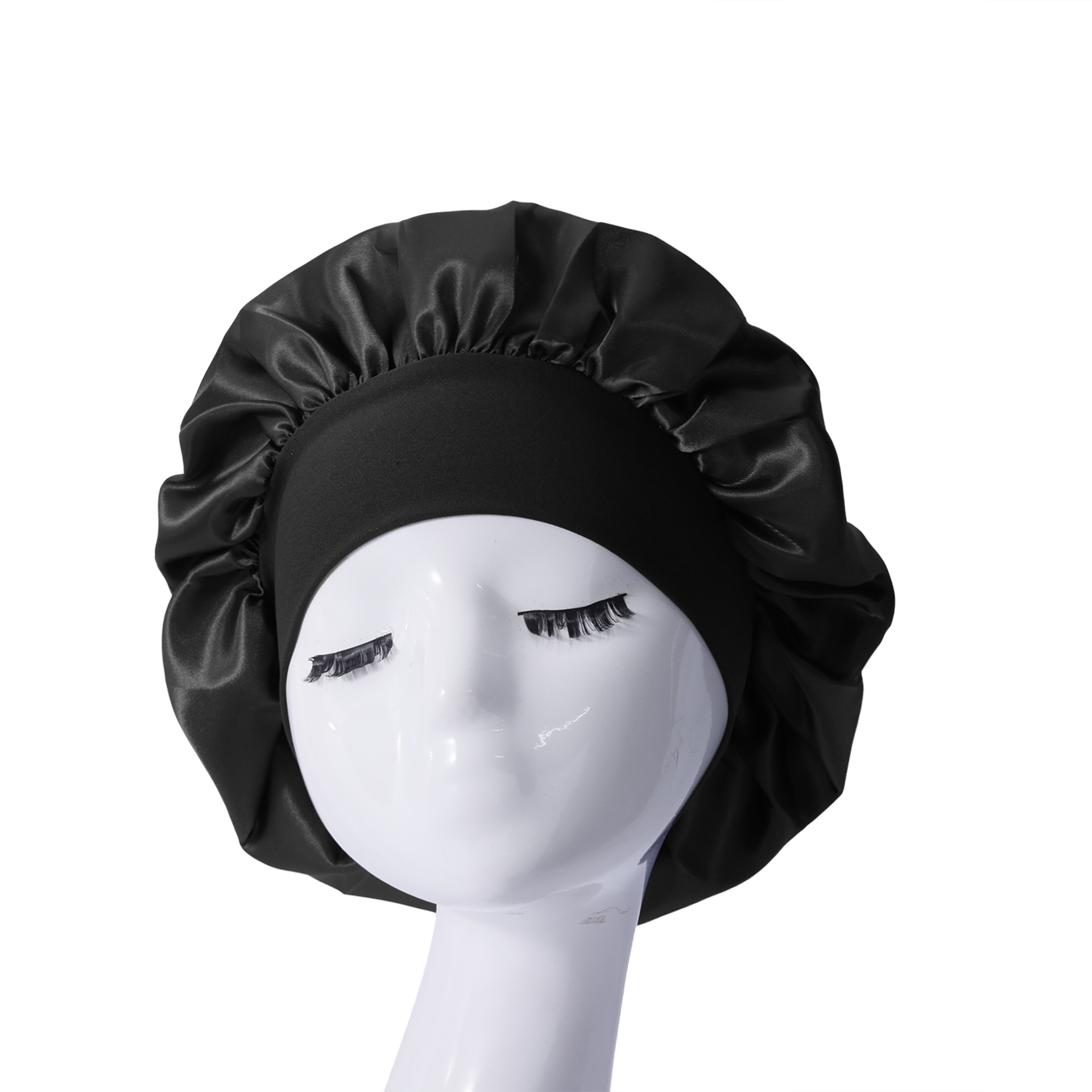 3 Pieces Satin Bonnet Hat For Women Sleeping Shower Caps Curly Hair Silky Bonnet Hair Wrap