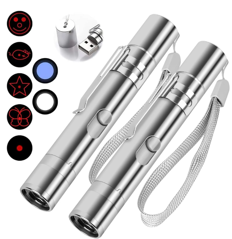 2 PCS Red Pointer Interactive Cat Dog Training Exercise Toy