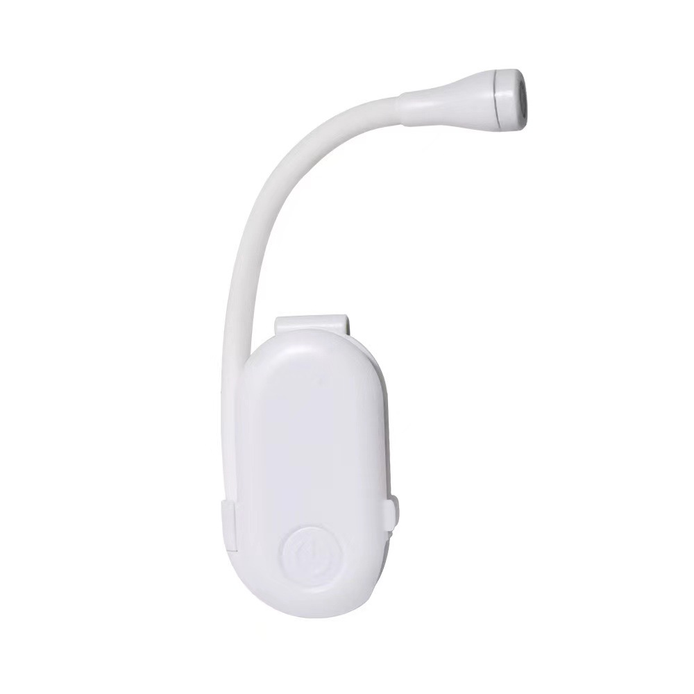 Mini Rechargeable Bed Clip on Portable Reading Light