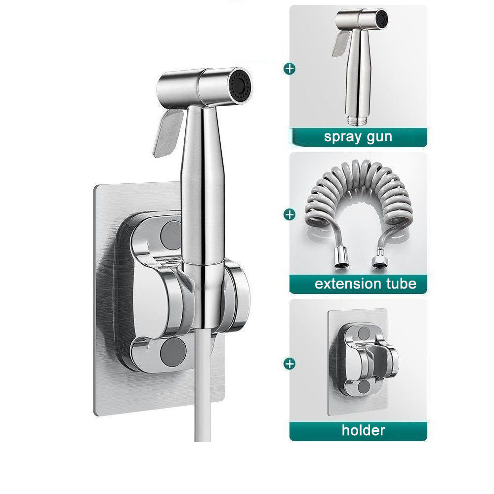 Handheld Bidet Sprayer for Toilet, Stainless Steel Bidet Douche Shower Sprayer Kit with Wall Bracket