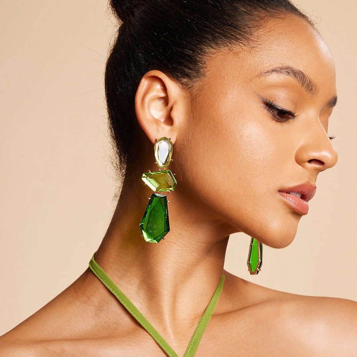 2 Pairs Elegant  Geometric Dangle Drop Earrings