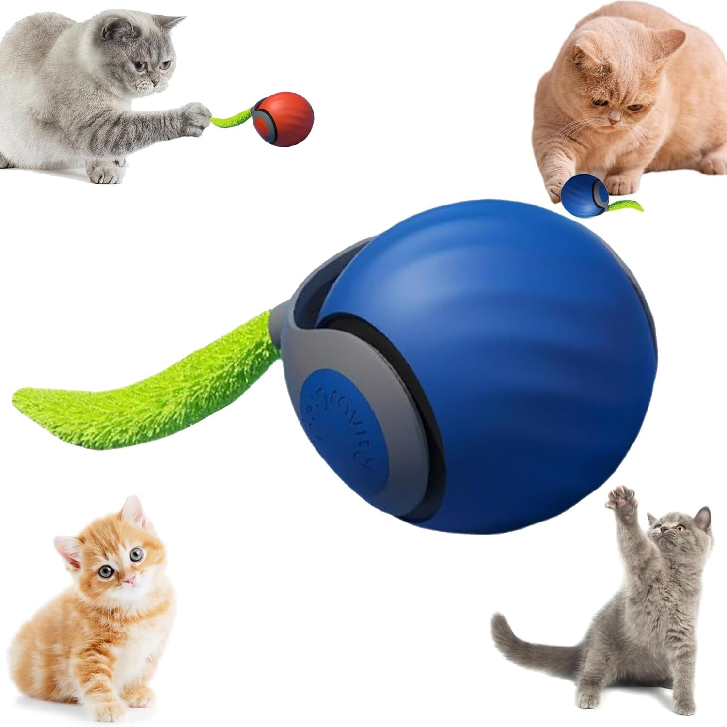 2025 New Smart Automatic Jumping Ball Cat Toy 