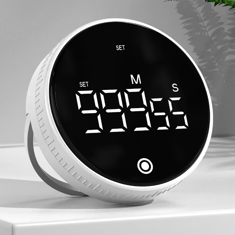 Magnetic Digital Kitchen Rechargeable Timer with LED Display & Alarm