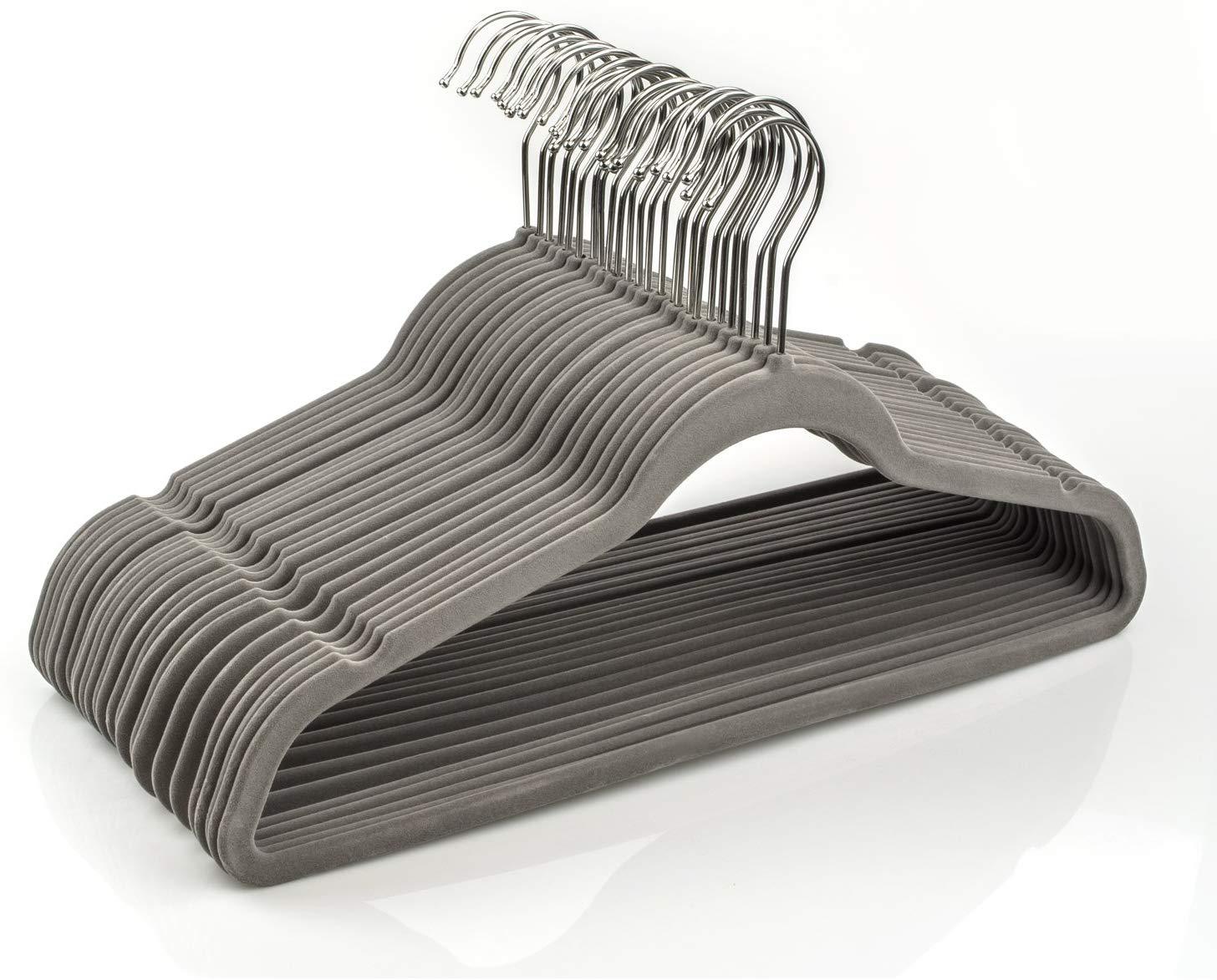 10 Packs slim velvet hangers