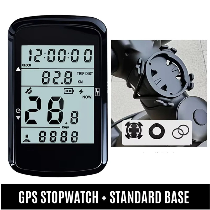  2.4 Inch HD Screen Wireless Bicycle Computer Speedometer and Odometer