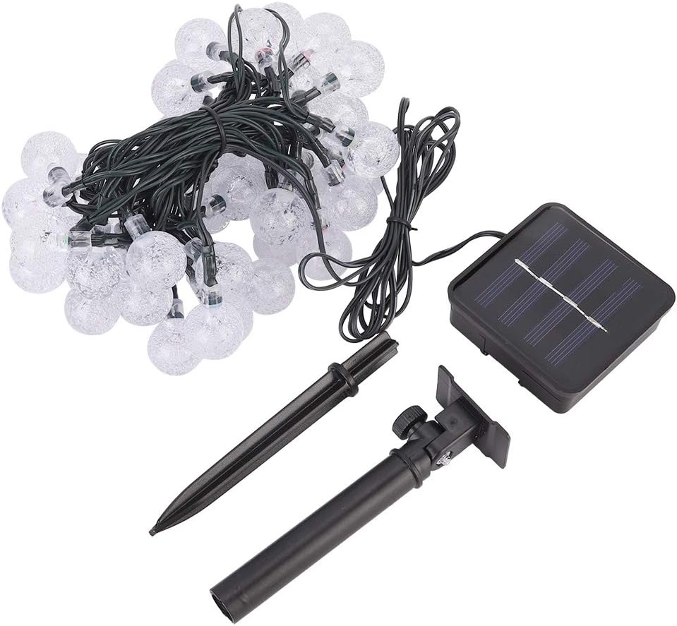 12M 100 Leds/22M 200 Leds Solar LED Ball String Lights – Weatherproof Outdoor Garden Lighting