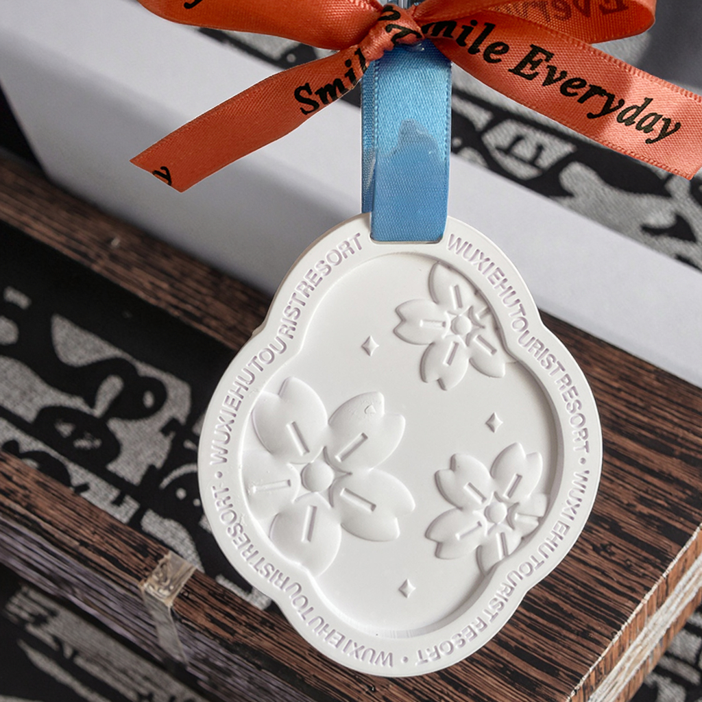 Customize logo gift box promotional car air freshener home decoration plaster diffuser hanging stoneair freshener
